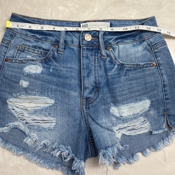 RSQ High Rise Jean Shorts Button Fly Size 1 - Picture 11 of 14